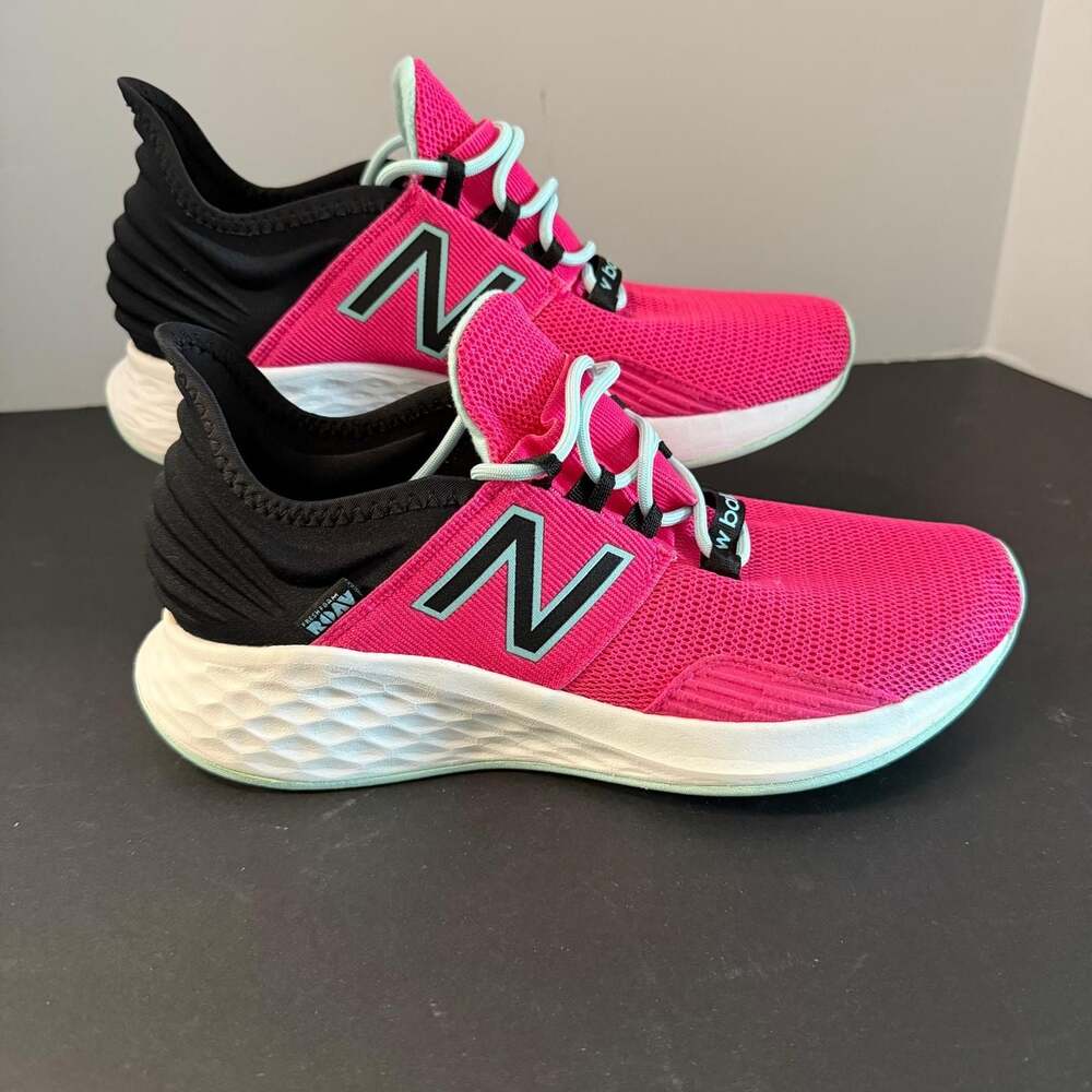 New Balance Fresh Foam Roav Running Shoes Pink Black Women's Size 7.5